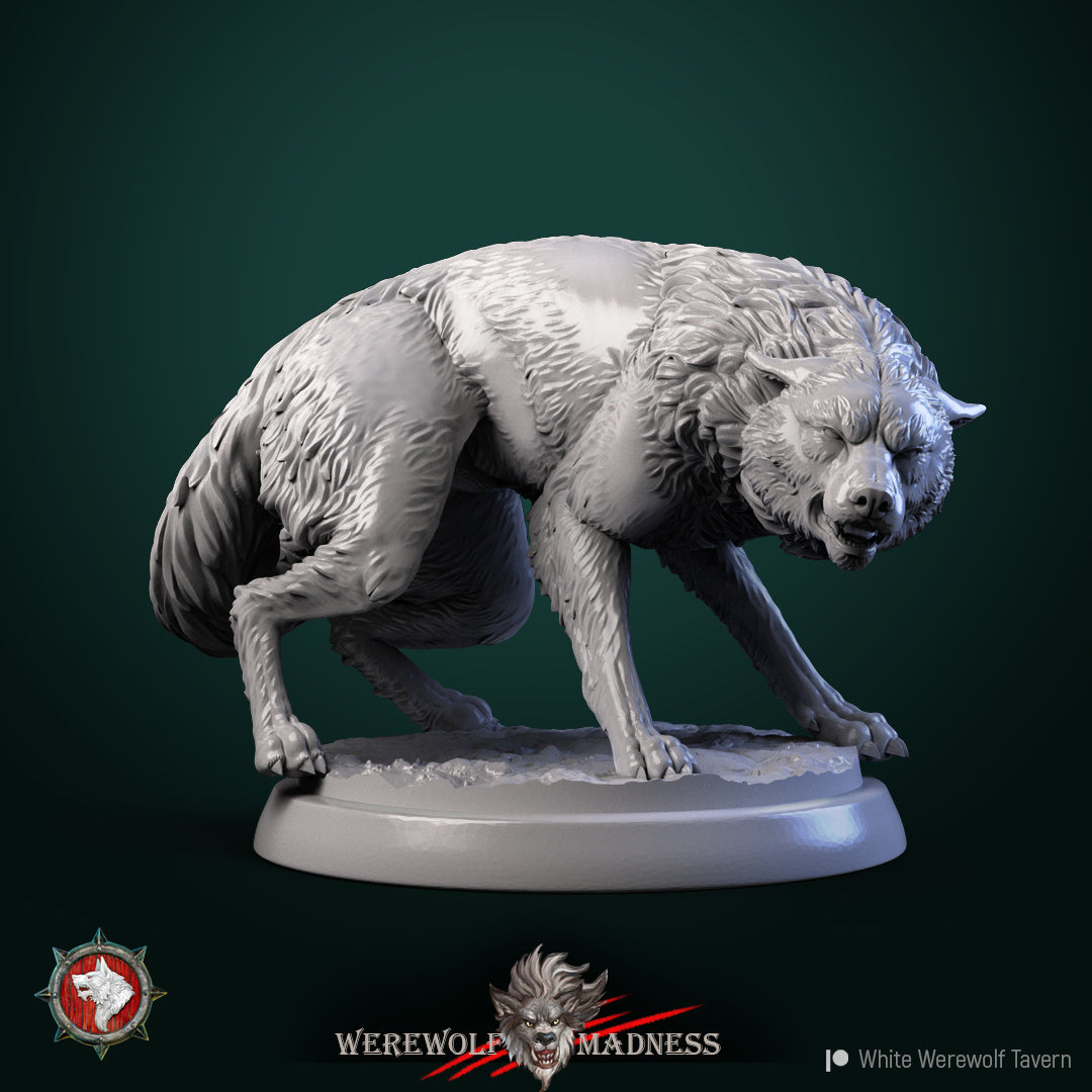 Wolves | Resin 3D Printed Miniature | White Werewolf Tavern
