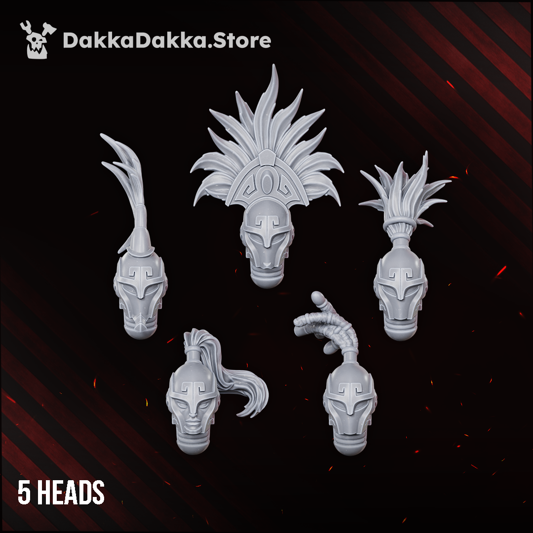 The five interchangeable Stinging Blades heads, Dakka Dakka Store render