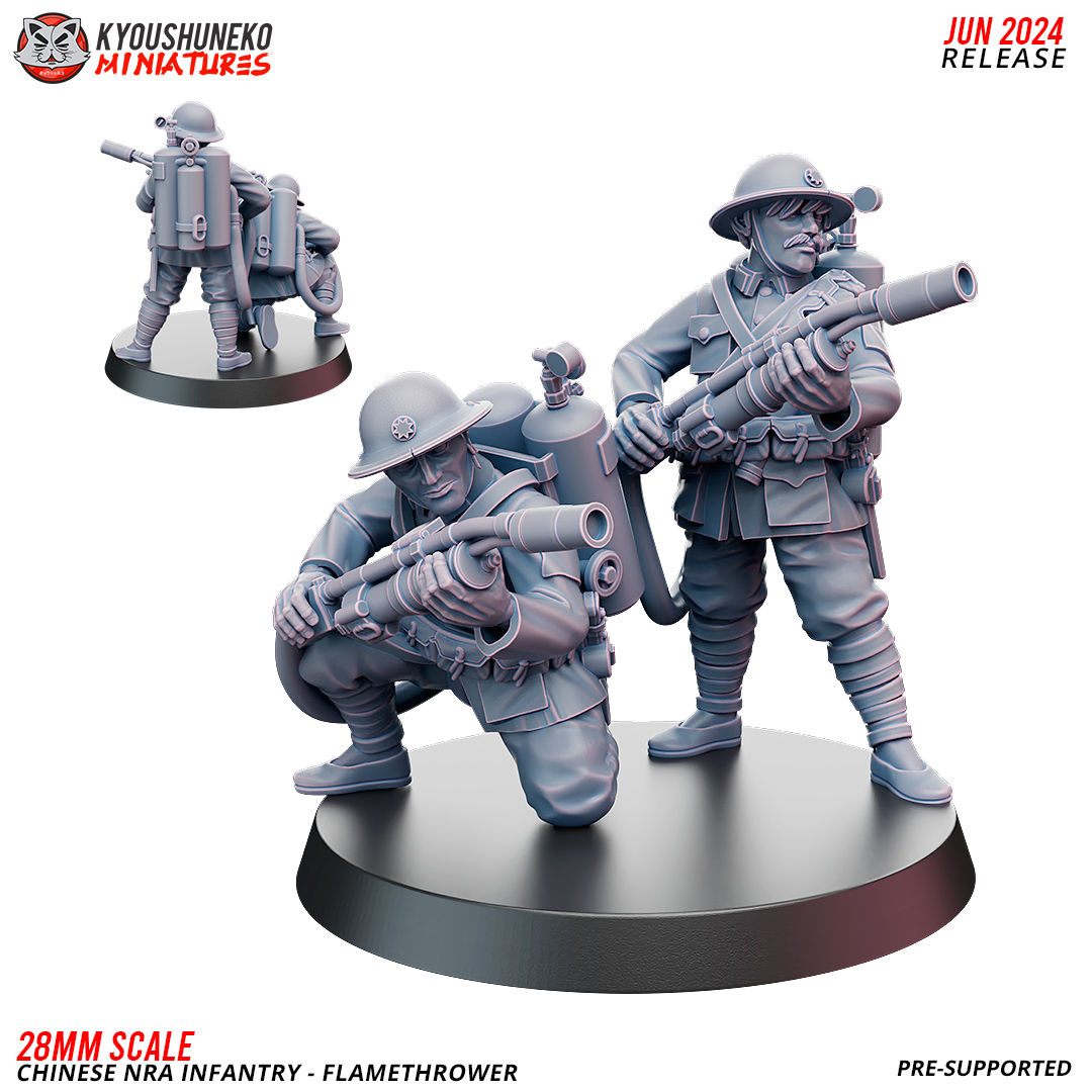 Chinese NRA Infantry - Flamethrower | China Burma India Theater | Kyoushuneko
