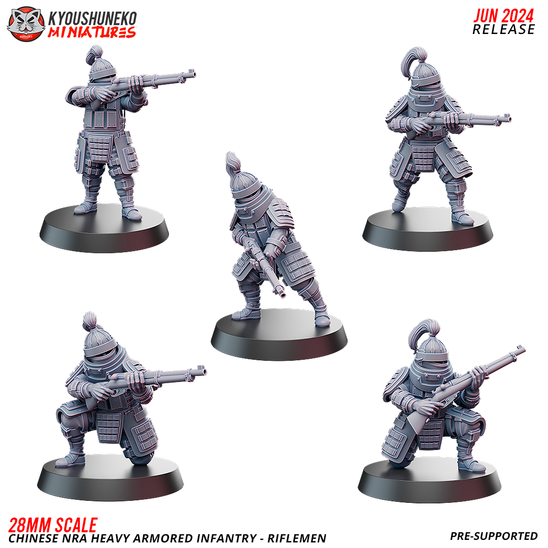 Chinese NRA Heavy Armored Infantry - RIflemen | Weird War II | China Burma India Theater | Kyoushuneko