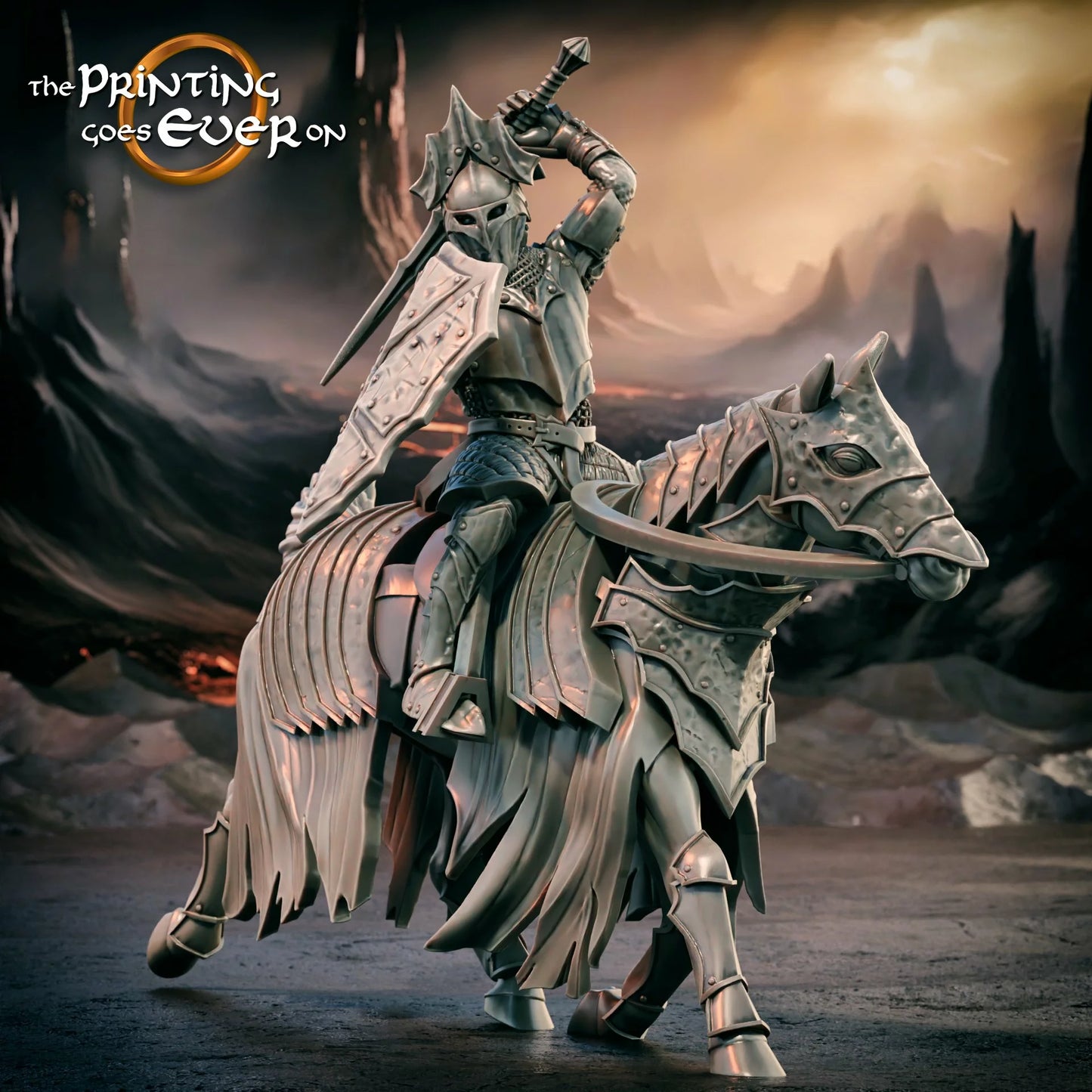 Shadow Knights – Mounted | Gates of Evil | MESBG | The Printing Goes Ever On