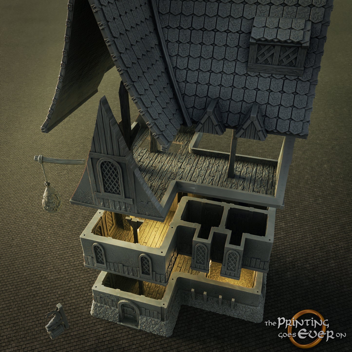 Pirate Tavern Terrain | Pirates of the Eastern Seas | MESBG | The Printing Goes Ever On