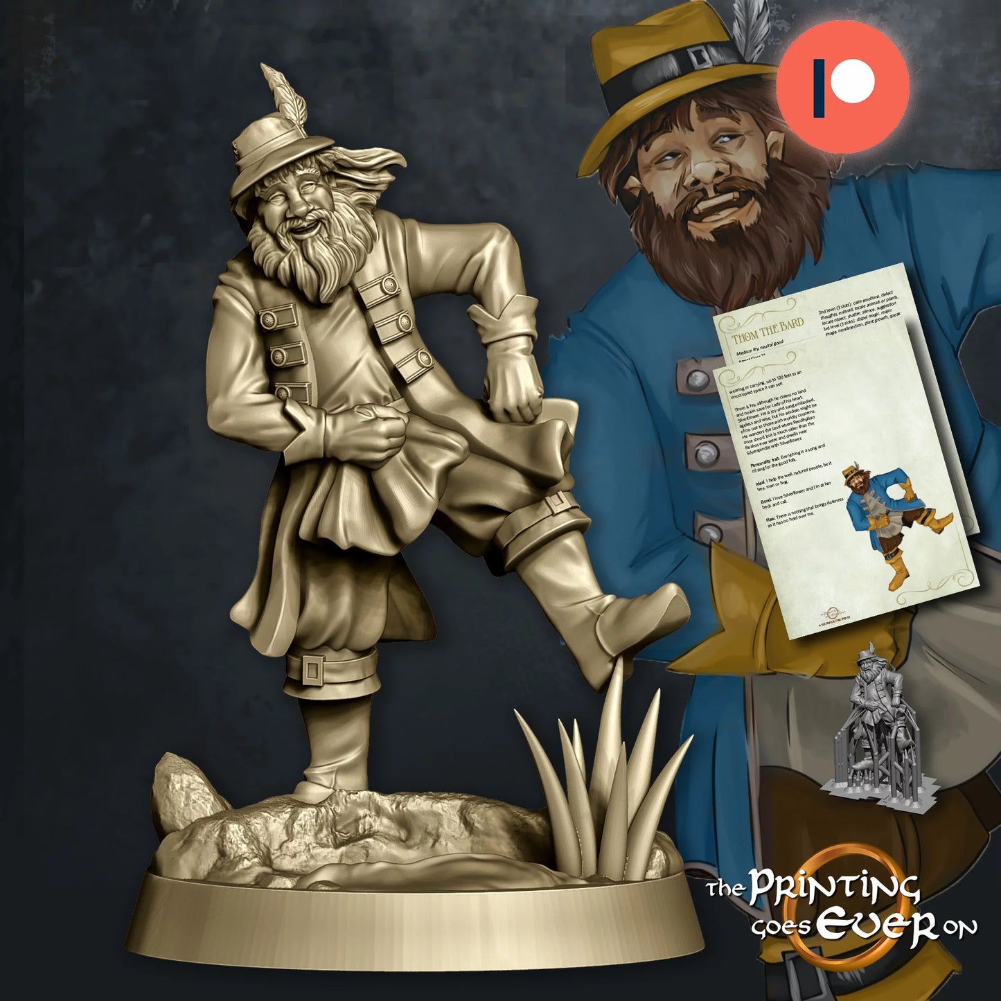 Thom the Bard | The Barrow Valley | MESBG | The Printing Goes Ever On