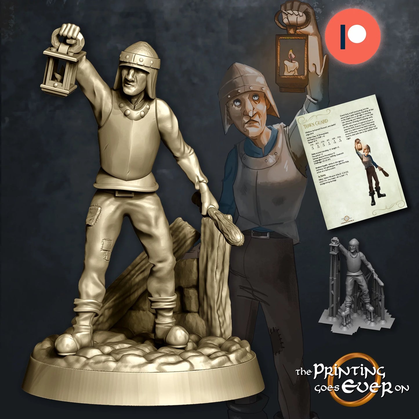 Town Guard | The Town of Breie | MESBG | The Printing Goes Ever On