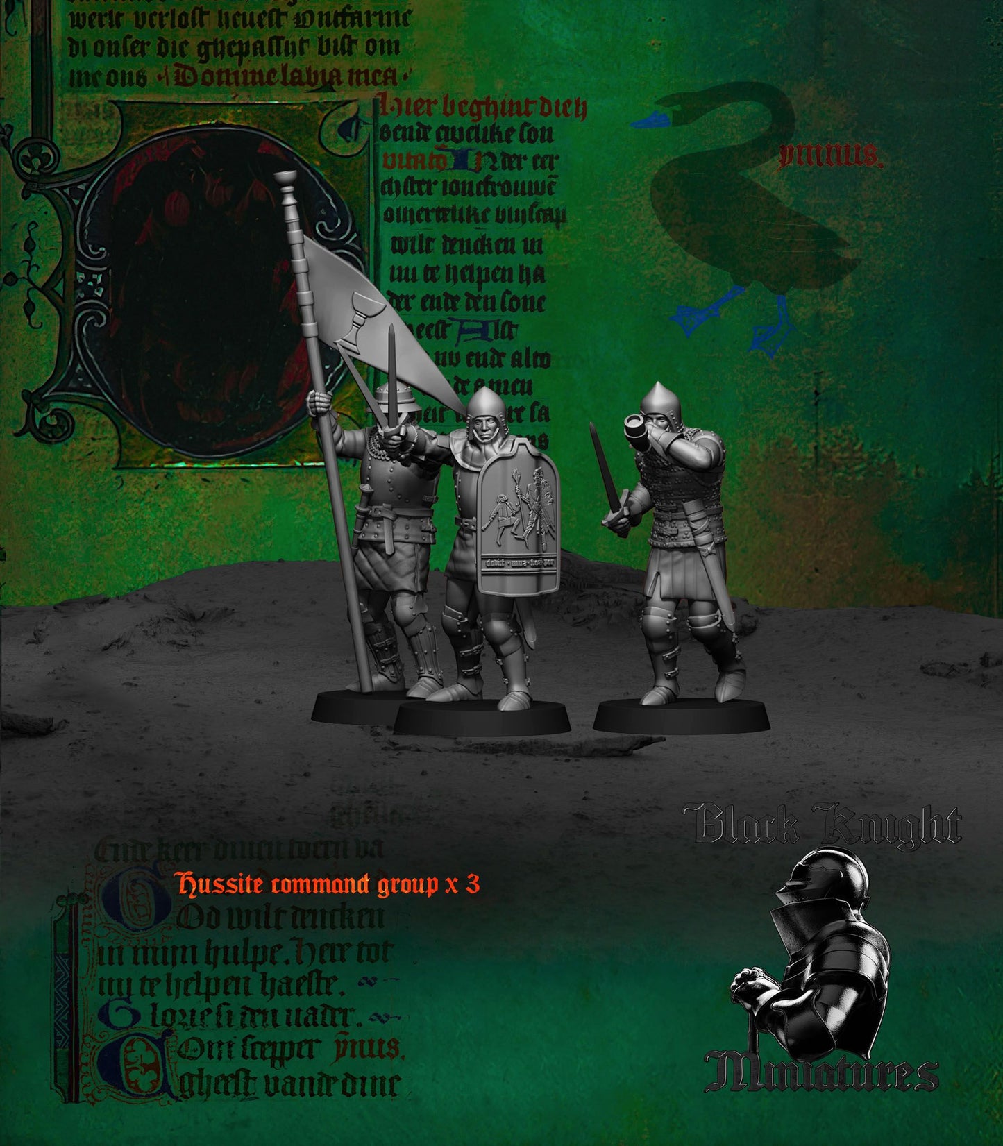 Hussite Command Group - Black Knight Miniatures