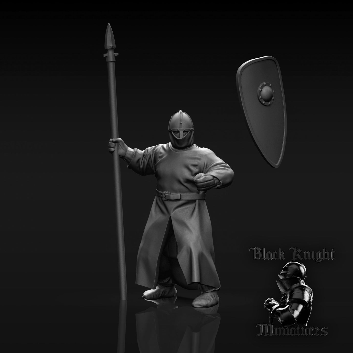 Teutonic Sergeants on Foot - Black Knight Miniatures