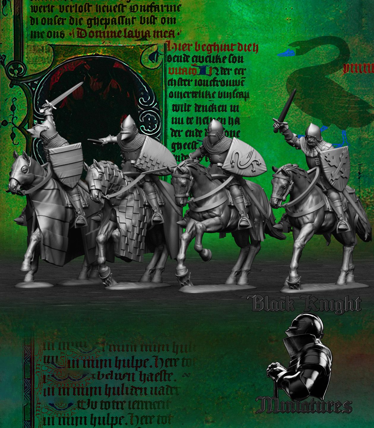 Hussite Mounted Knights - Black Knight Miniatures