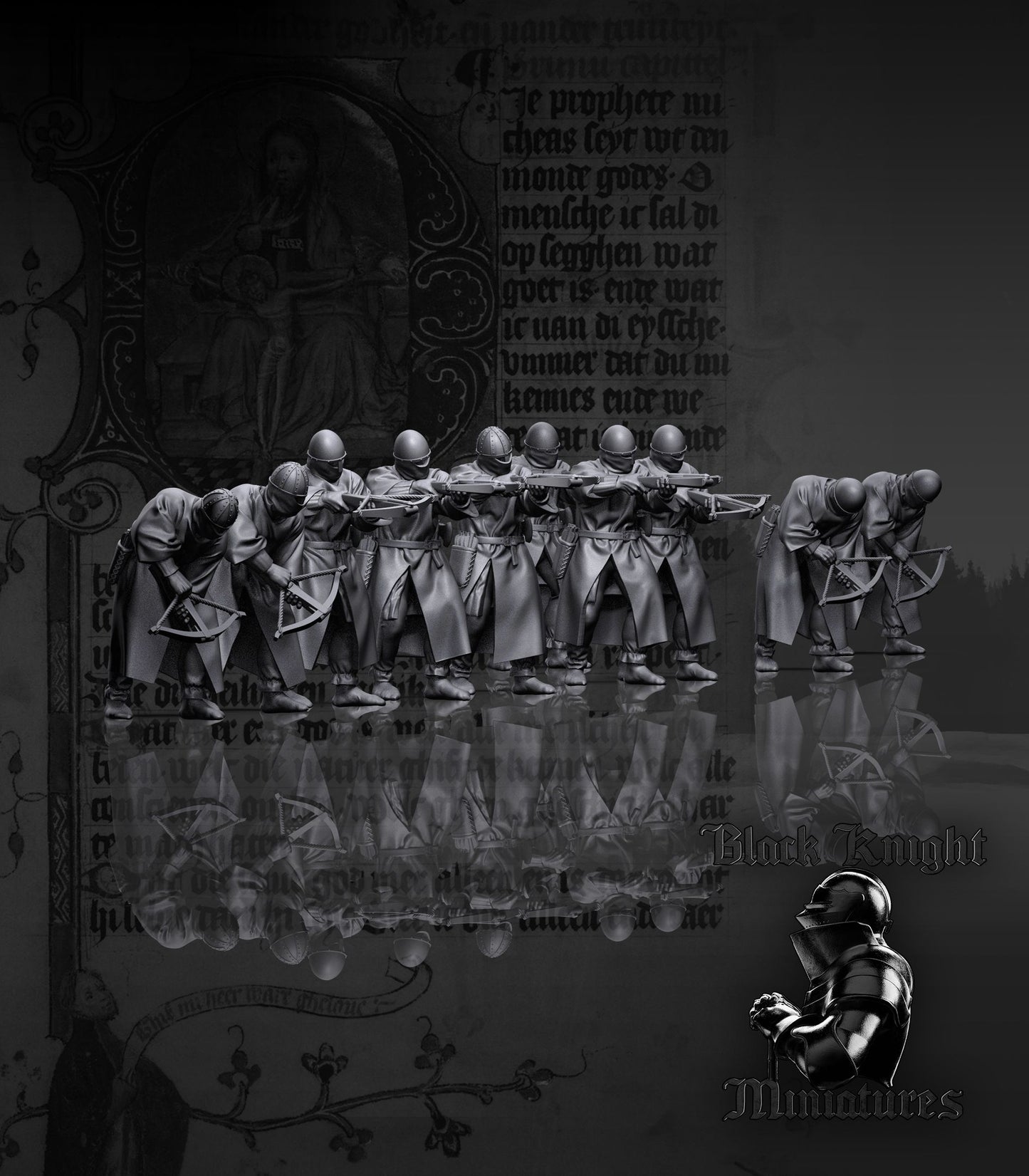 Teutonic Crossbowmen - Black Knight Miniatures