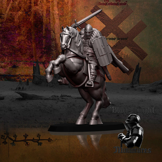 Mounted Baltic Warlord - Black Knight Miniatures