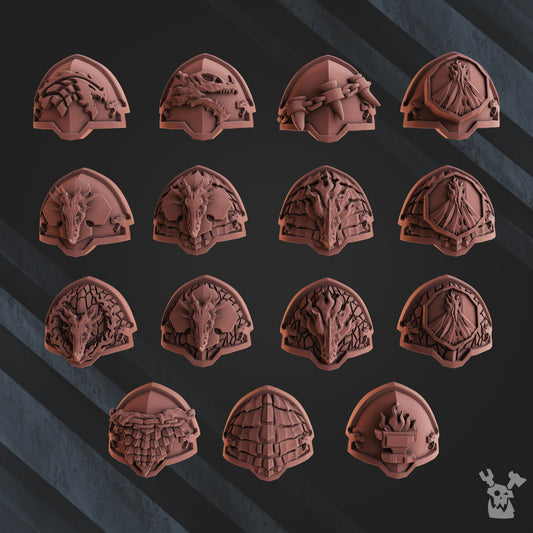 Volcano Armor Bits | Fire Lizards | Dakka Dakka Store