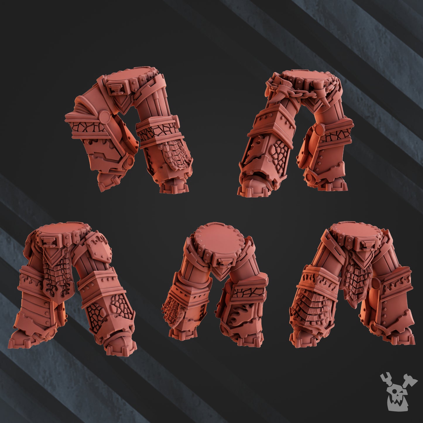 Volcano Armor Bits | Fire Lizards | Dakka Dakka Store