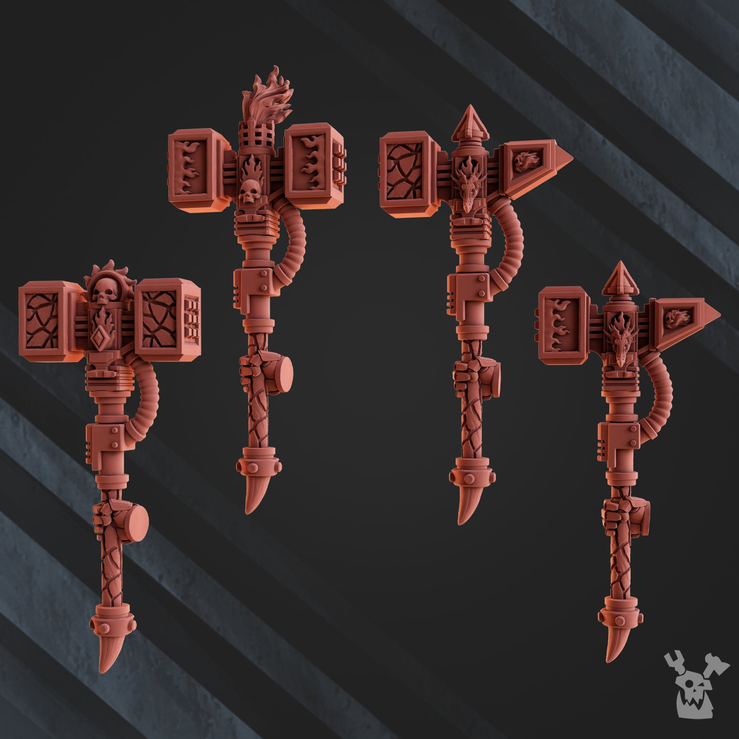 Volcano Armor Bits | Fire Lizards | Dakka Dakka Store
