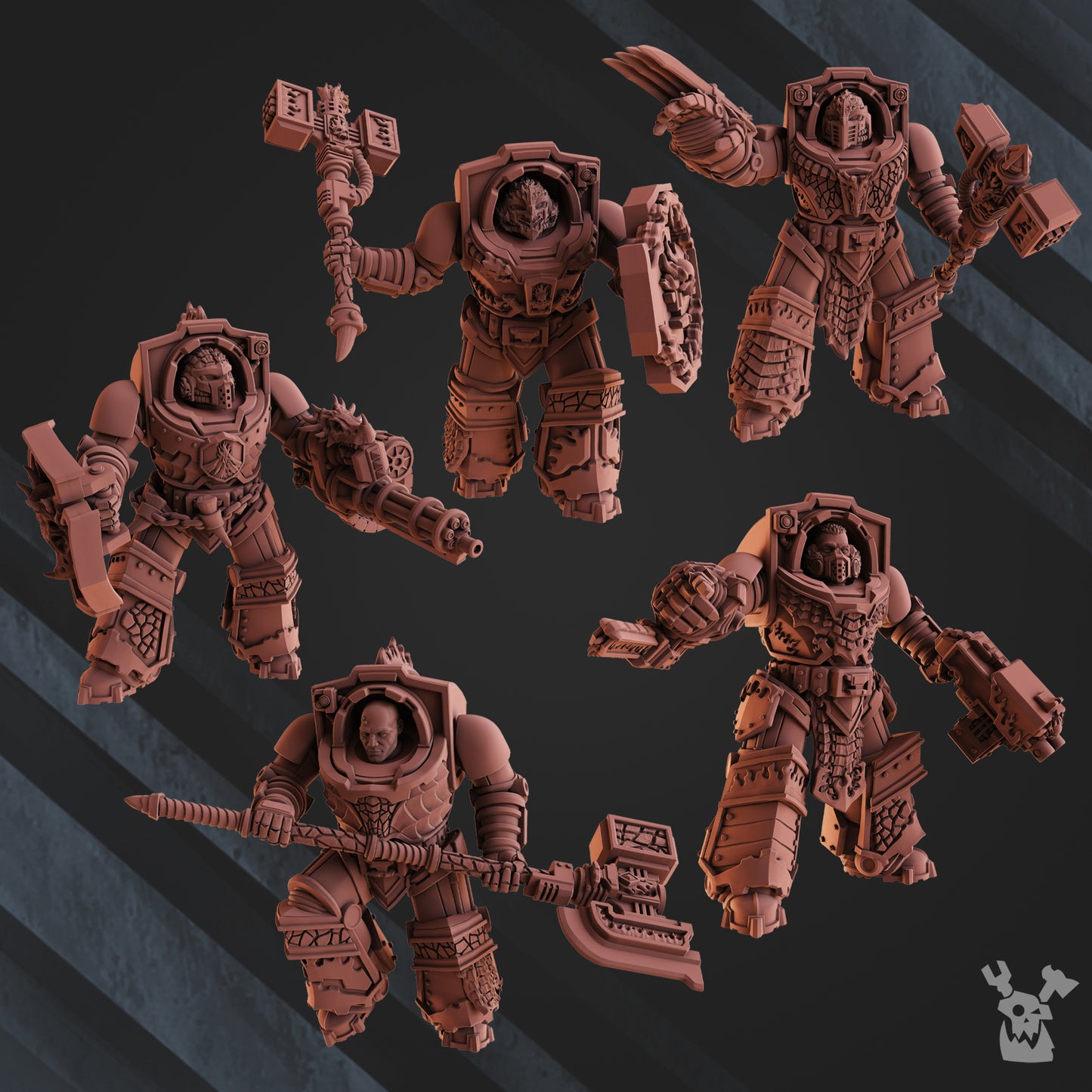 Volcano Armor Bits | Fire Lizards | Dakka Dakka Store