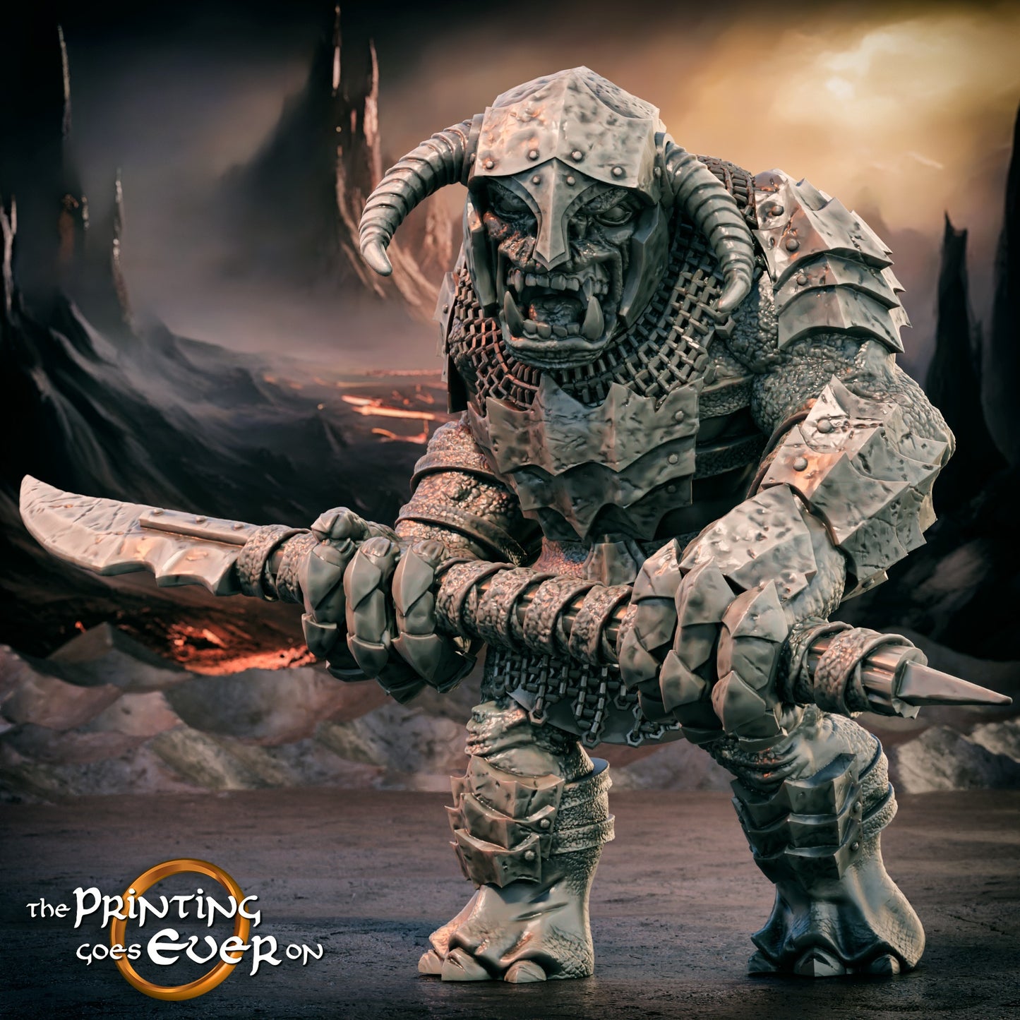 Morthan War Troll Chief | Gates of Evil | MESBG | The Printing Goes Ever On