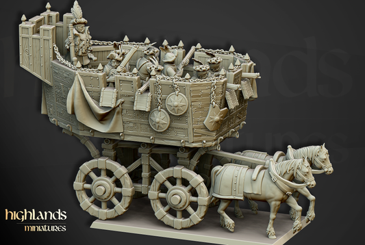 Wittemburg War Wagon | Sunland, Empire of the Sun | Highlands Miniatures