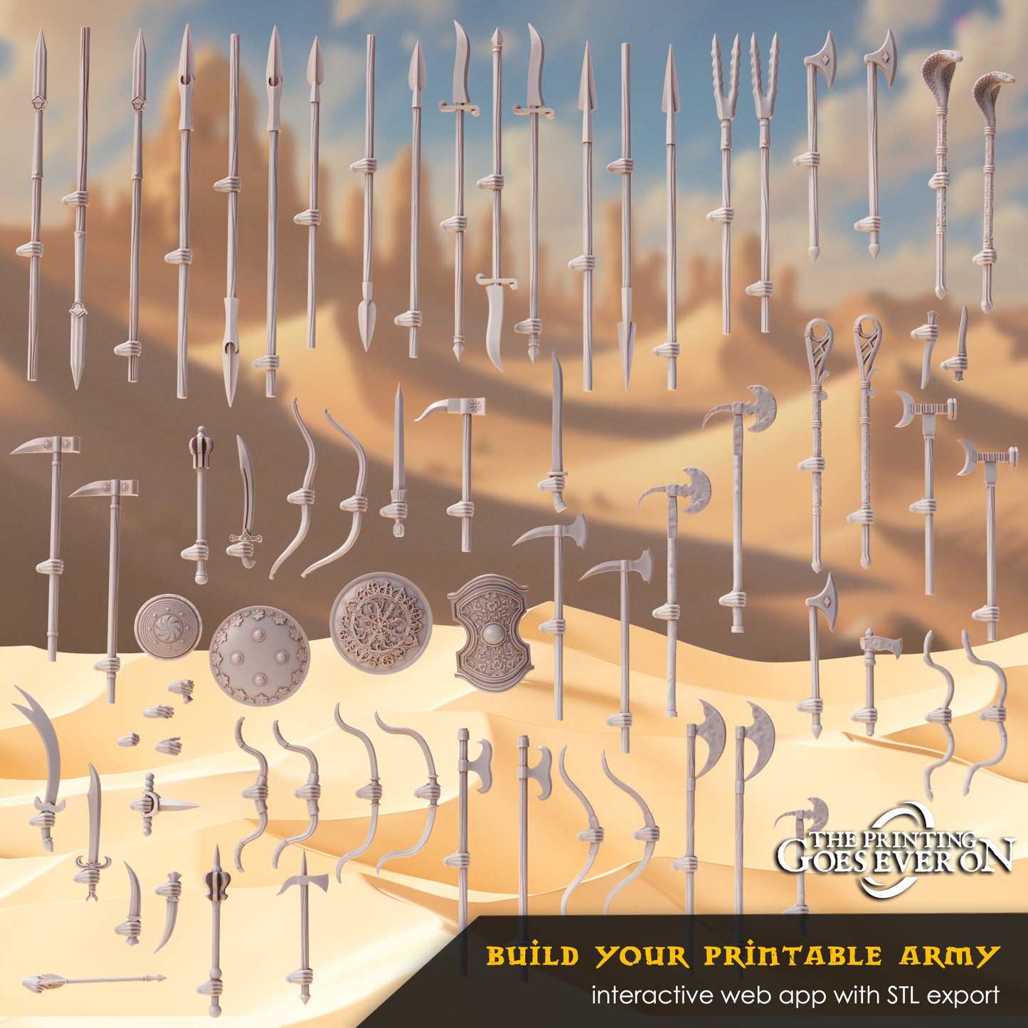 Bits - Araby Weapons | Tales of the Desert Clans | The Printing Goes Ever On