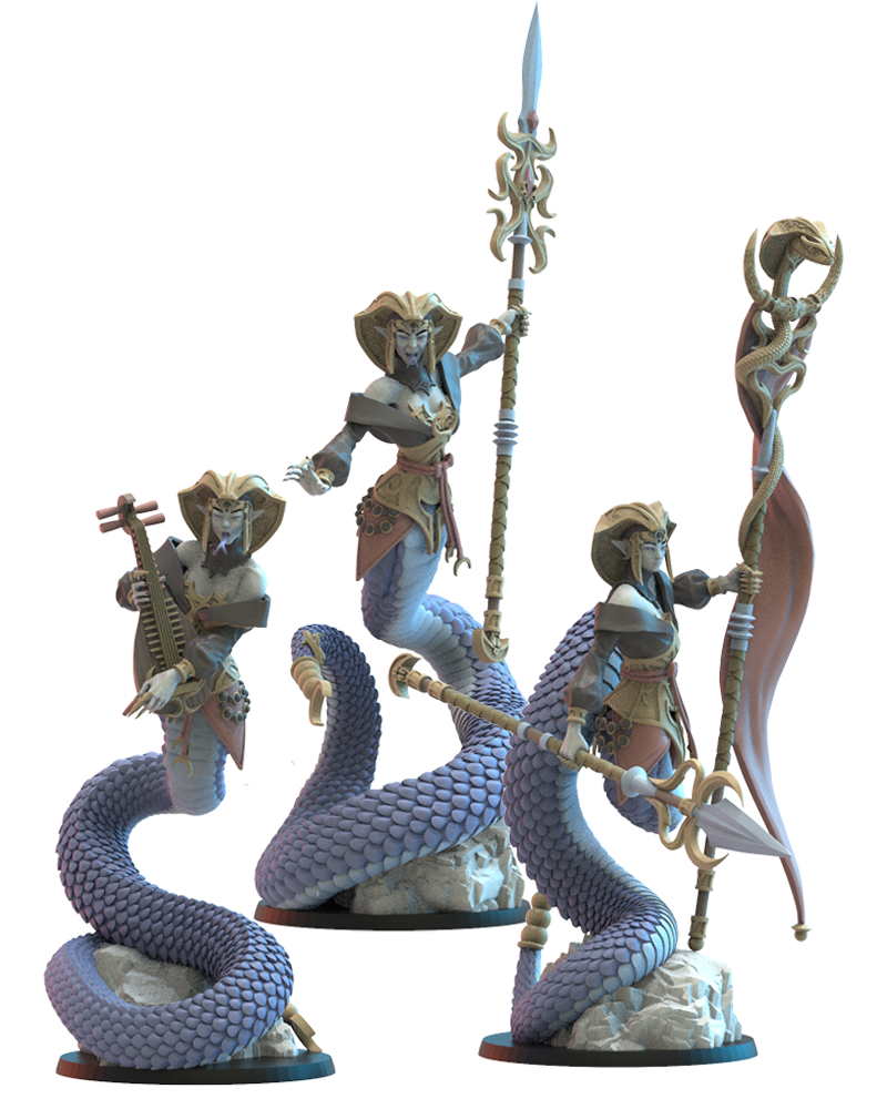 Naga Yumi Regiment | Night Elves / Dark Elves | Lost Kingdom Miniatures | Tabletop Gaming | Pathfinder