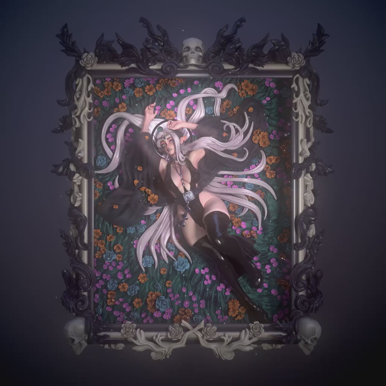 Sexy Elf - Arkilia | Clothed or Nude | Resin 3D Printed Pinup | Ronin Arts Workshop