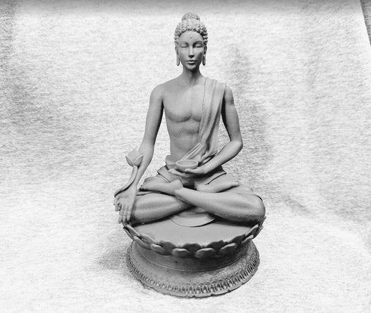 Medicine Buddha Statue | Bhaisayaguru | Resin 3D Printed | Hand Painted |