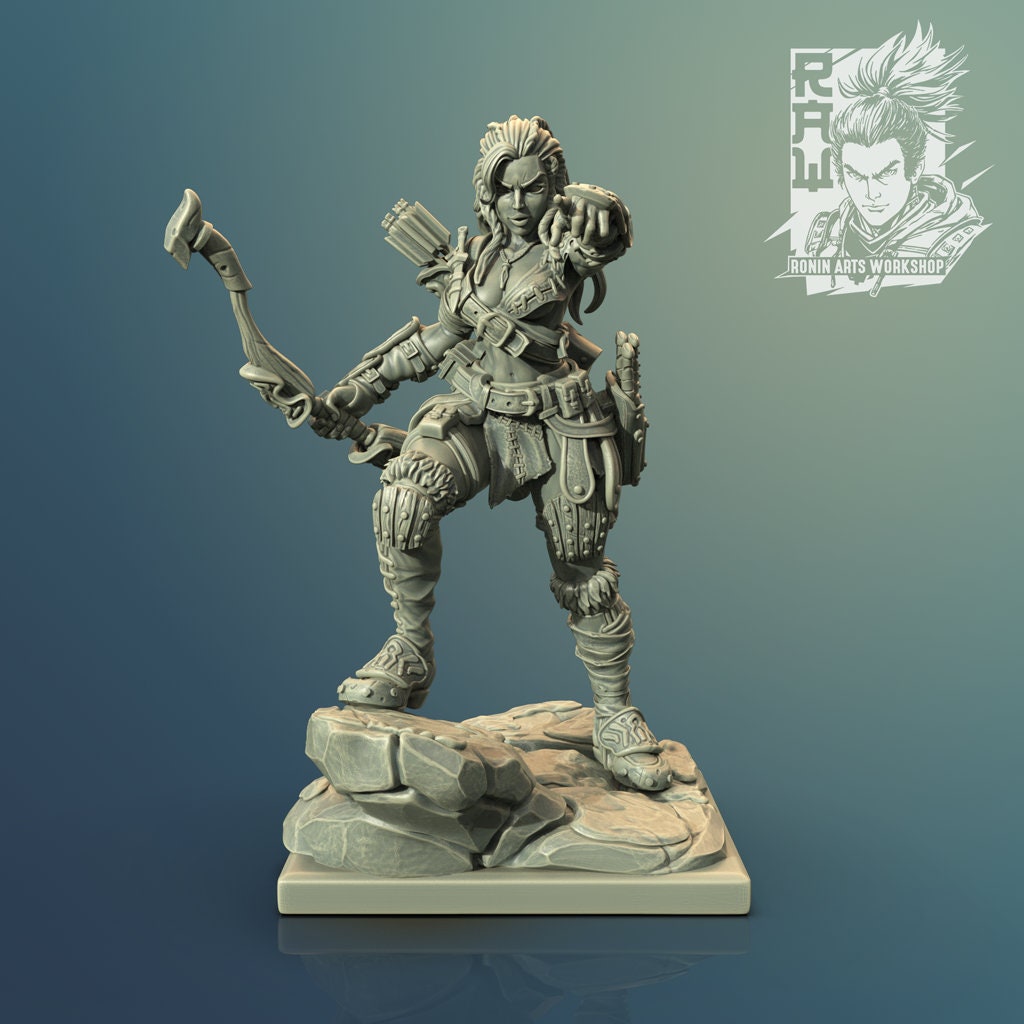 Werewolf / Lycanthrope | Male and Female | Resin 3D Print | Ronin Arts Workshop