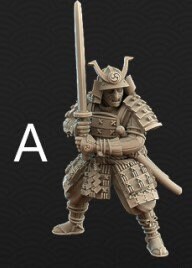Samurai Swordsmen | Resin 3D Printed Miniatures | Kyoushuneko | Table Top Gaming | RPG | D&D | Pathfinder