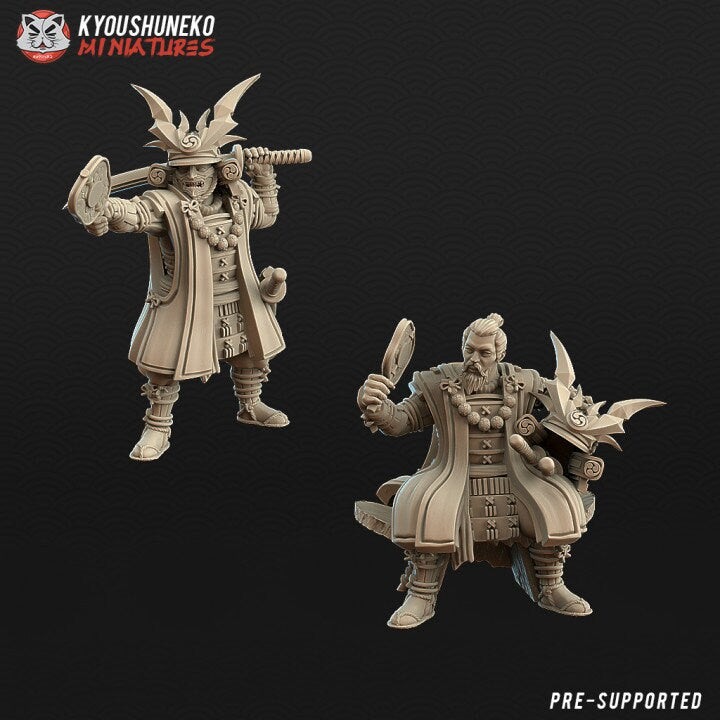 Samurai Daimyo | Resin 3D Printed Miniatures | Kyoushuneko | Table Top Gaming | RPG | D&D | Pathfinder