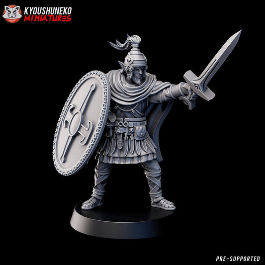 Command Group (Gaelic Wood Elves) | Resin 3D Printed Miniatures | Kyoushuneko | Table Top Gaming | RPG | D&D | Pathfinder