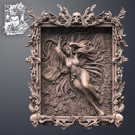 Sexy Elf - Arkilia | Clothed or Nude | Resin 3D Printed Pinup | Ronin Arts Workshop