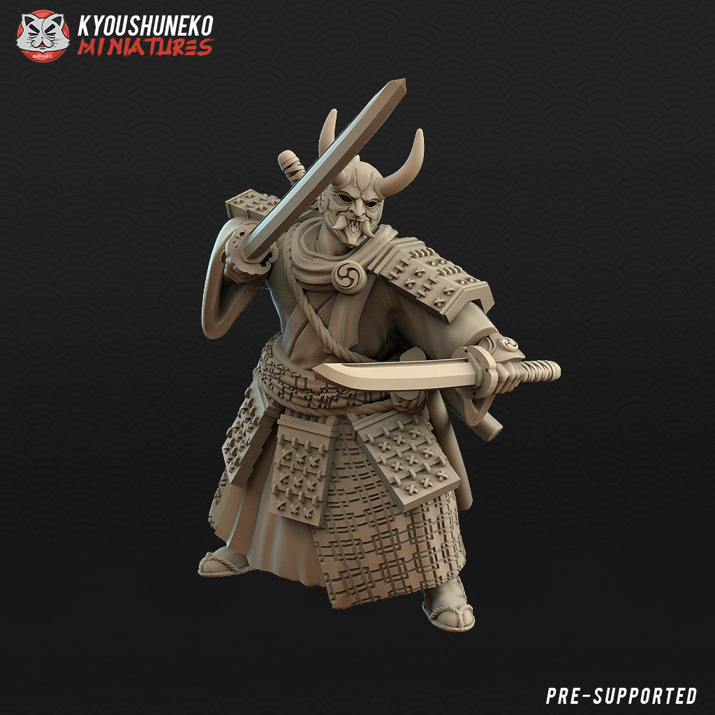 Japanese Ronin Hero | Resin 3D Printed Miniatures | Kyoushuneko | Table Top Gaming | RPG | D&D | Pathfinder