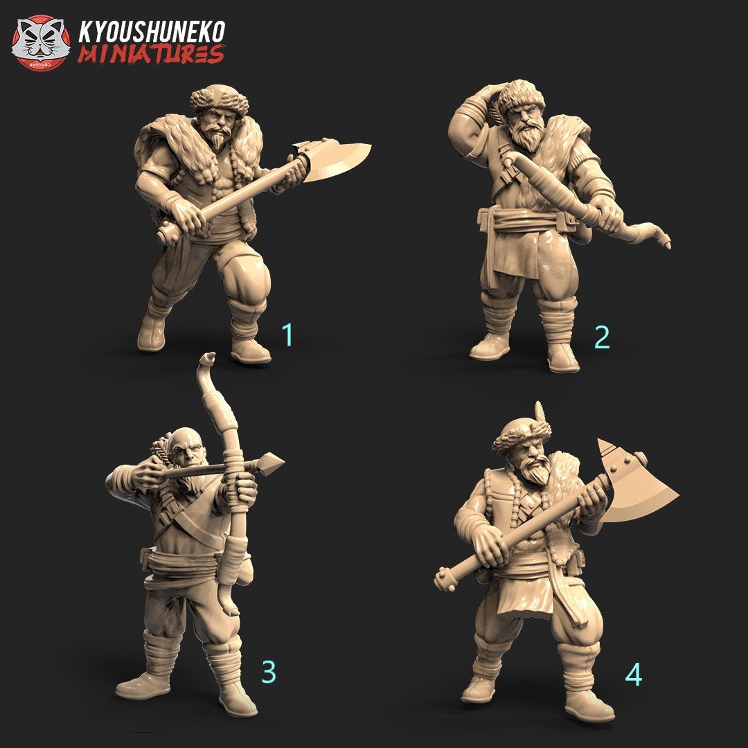 Kislev Units | Resin 3D Printed Miniatures | Kyoushuneko | Table Top Gaming | RPG | D&D | Pathfinder