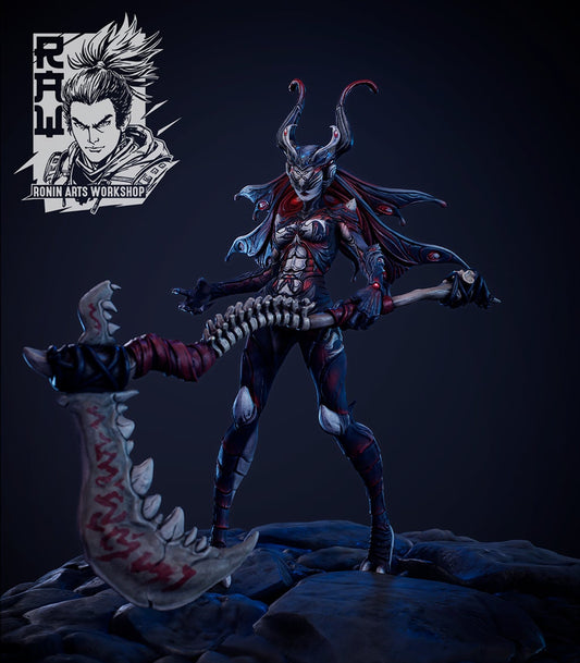 Heralds Of Light - Siraj | Moth Female | 35mm Scale | Resin 3D Printed Miniature | Ronin Arts Workshop