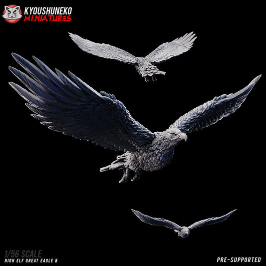 Great Eagles | High Elves | Resin 3D Printed Miniatures | Kyoushuneko | Table Top Gaming | RPG | D&D | Pathfinder