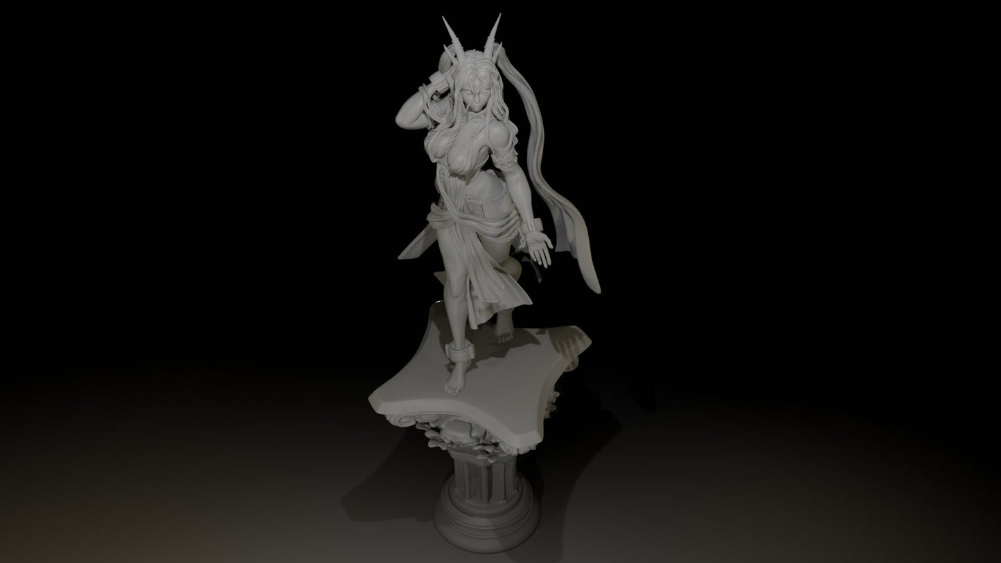 Lady Shura | Clothed or Nude | Resin 3D Printed Pinup | Ronin Arts Workshop
