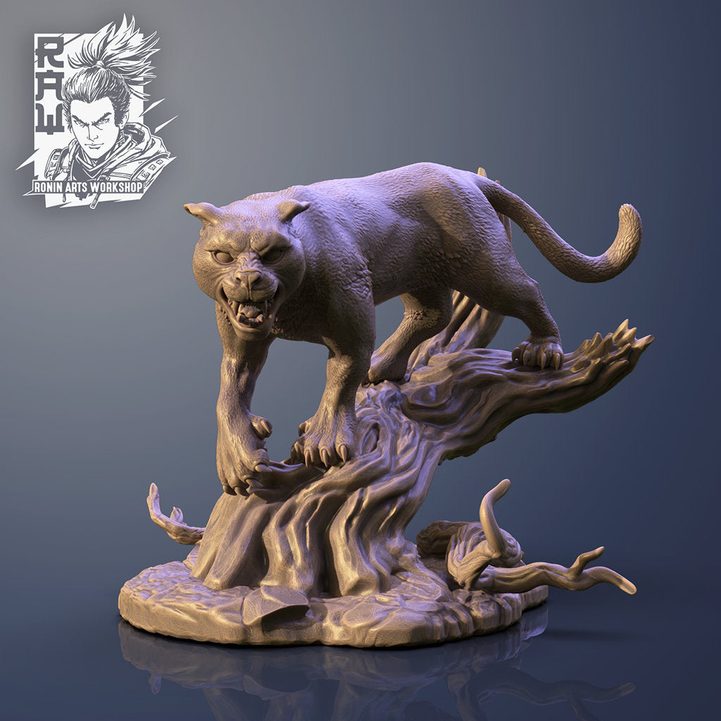 RPG Lions and Panthers | Resin 3D Print | Ronin Arts Workshop