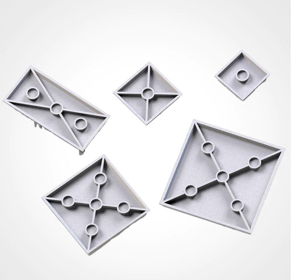 Dungeon Floor Bases (Square) | 8K Resin | Txarli Factory