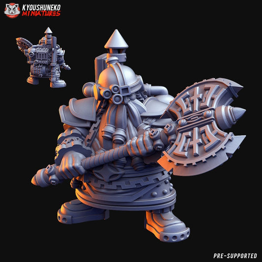 Dwarf Master Engineer | Resin 3D Printed Miniatures | Kyoushuneko | Table Top Gaming | RPG | D&D | Pathfinder