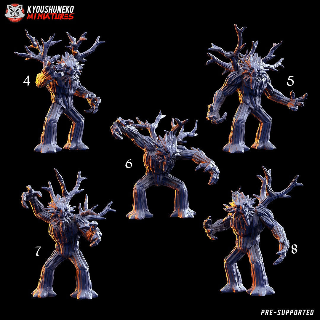 Dryad / Treemen (Gaelic Wood Elves) | Resin 3D Printed Miniatures | Kyoushuneko | Table Top Gaming | RPG | D&D | Pathfinder