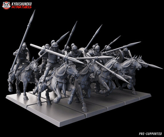 Glade Riders (Gaelic Wood Elves) | Resin 3D Printed Miniatures | Kyoushuneko | Table Top Gaming | RPG | D&D | Pathfinder