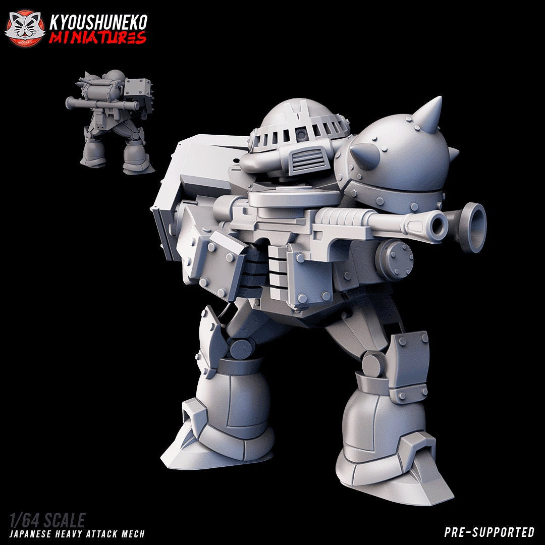WW2 Japanese Heavy Attack Mech | Resin 3D Printed Miniature | Kyoushuneko