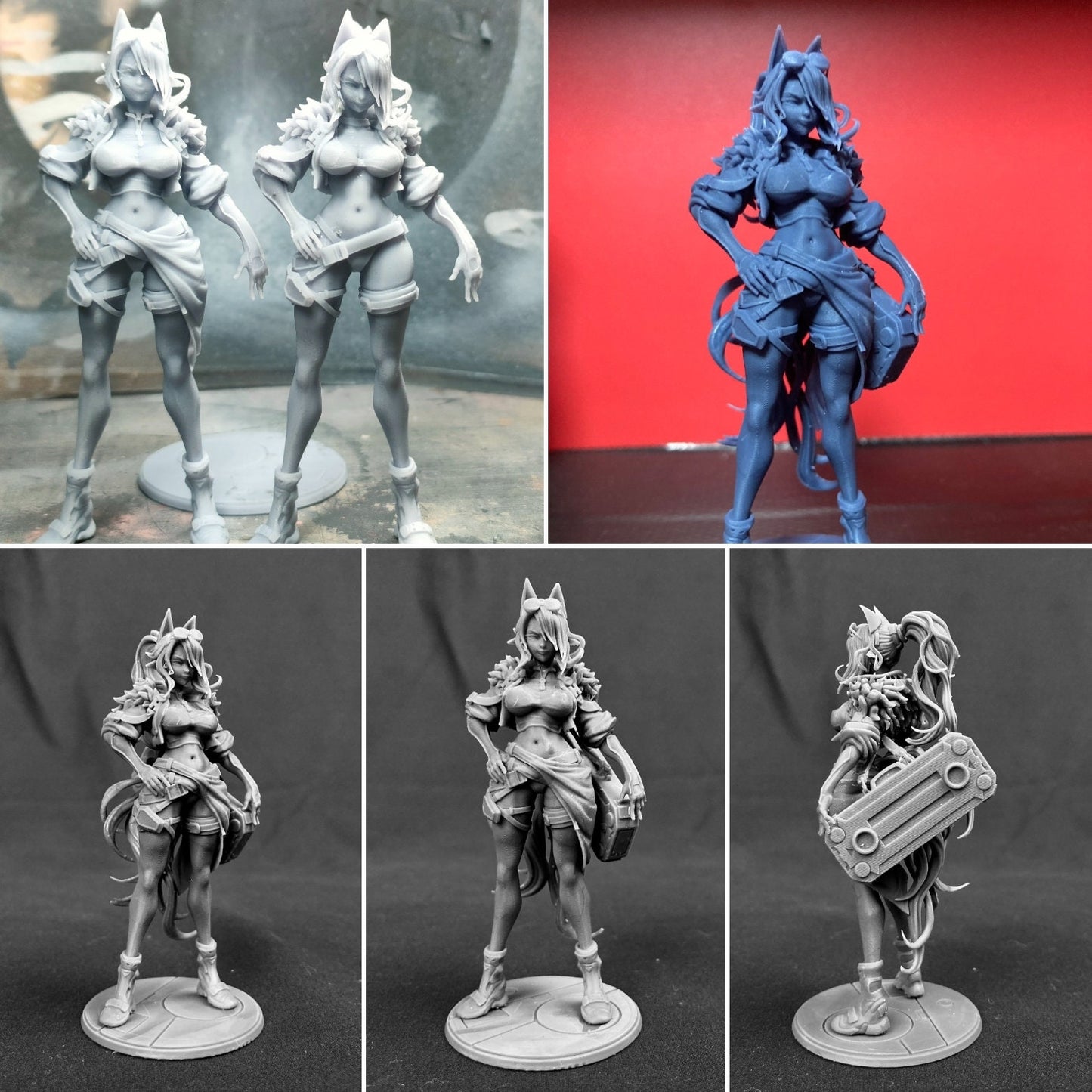Sci-Fi Elf Girl | 54, 75, or 120mm Scale | Resin 3D Printed Miniature | Ronin Arts Workshop