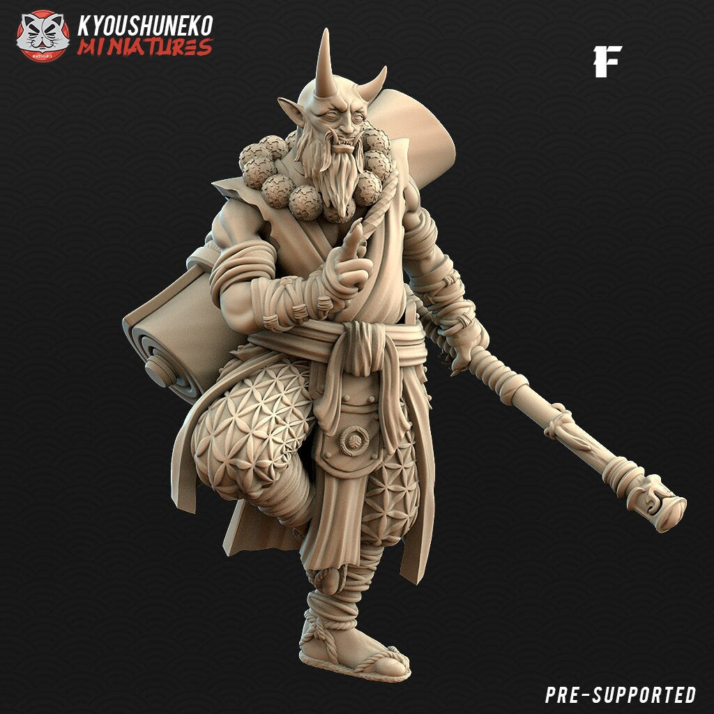 Japanese Oni | 6x Options | Big Resin 3D Printed Miniatures | Kyoushuneko | Table Top Gaming | RPG | D&D | Pathfinder