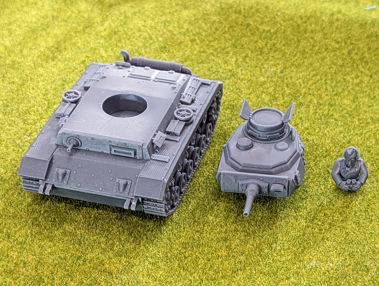WW2 German Panzer III Tank | Resin 3D Printed Miniature | Kyoushuneko