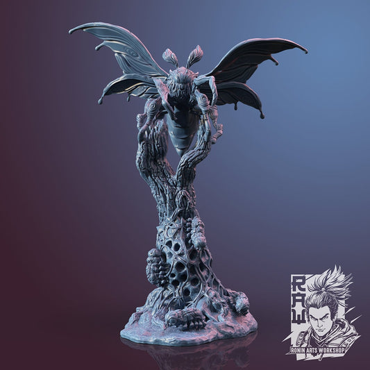 Heralds Of Light - Radiant Matron | Moth Mother | 35mm Scale | Resin 3D Printed Miniature | Ronin Arts Workshop