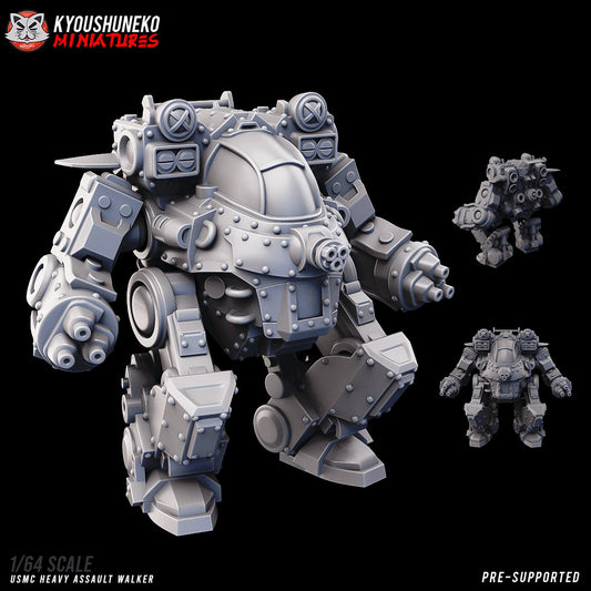 USMC Heavy Assault Walker | 1/64 scale | Resin 3D Printed Miniature | Kyoushuneko