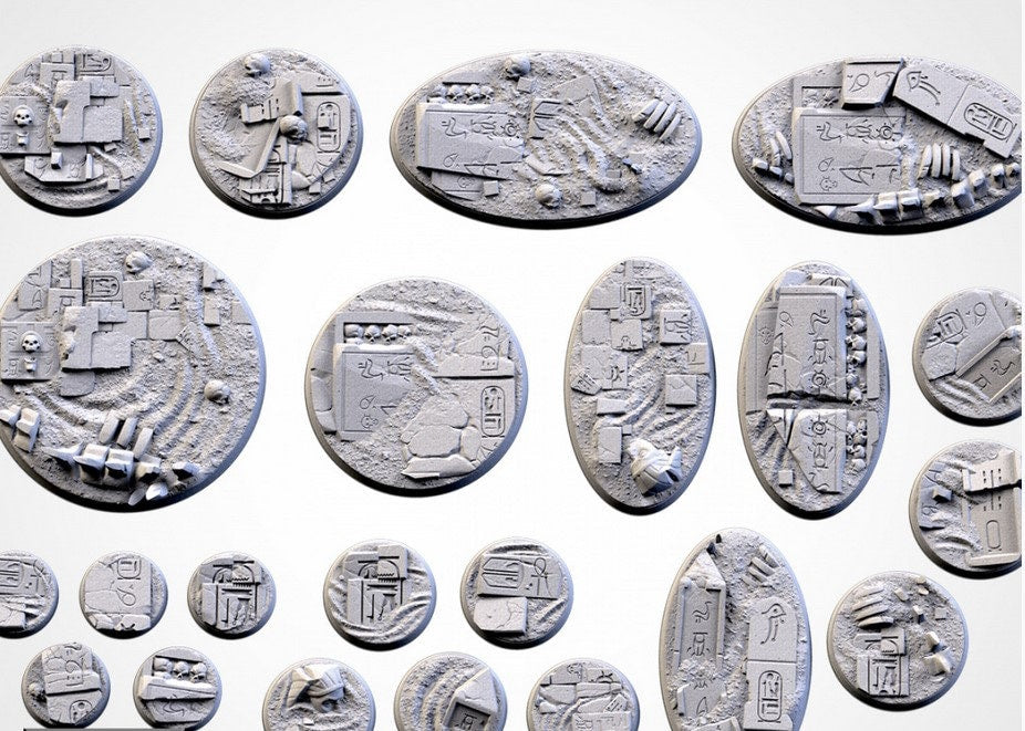 Egyptian Bases (Round) | 8K Resin | Txarli Factory