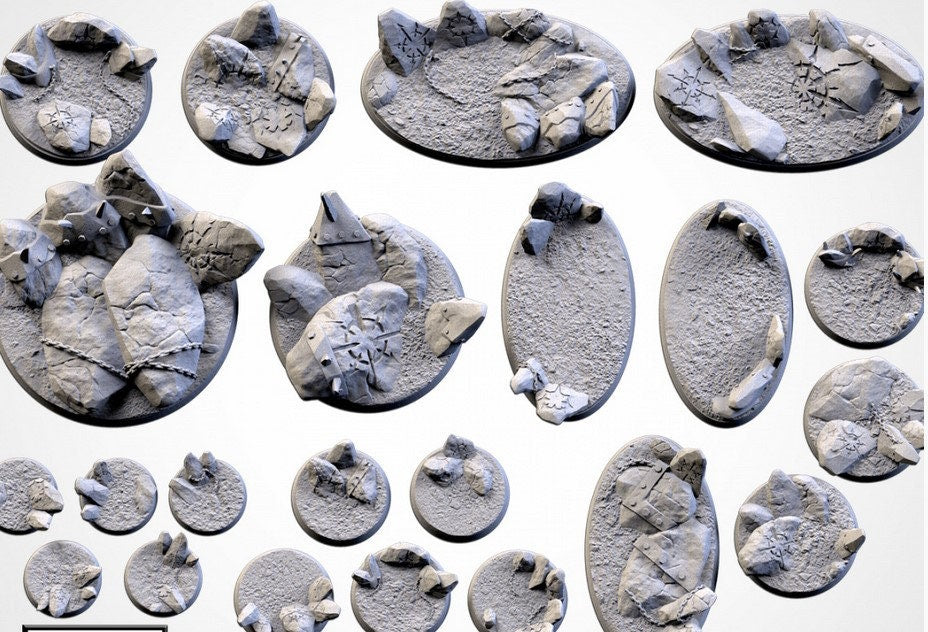 Chaos Hell Bases (Round) | 8K Resin | Txarli Factory