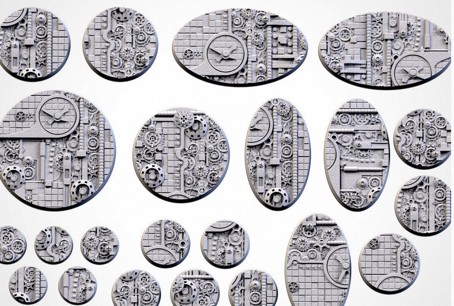 Steampunk Bases (Round) | 8K Resin | Txarli Factory