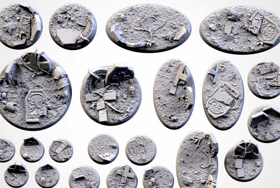 Graveyard Bases (Round) | 8K Resin | Txarli Factory