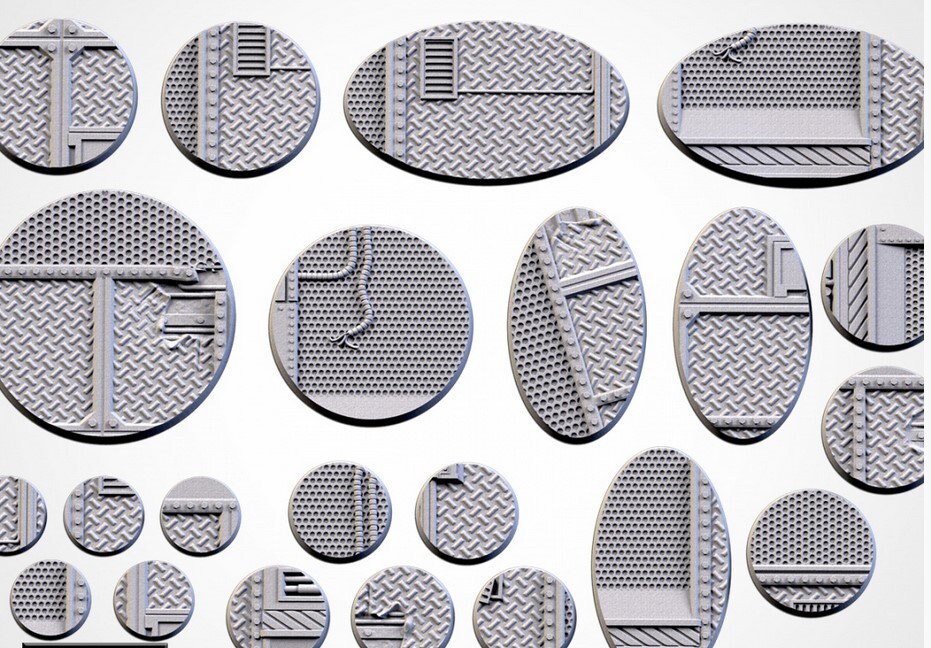 Factory Bases (Round) | 8K Resin | Txarli Factory
