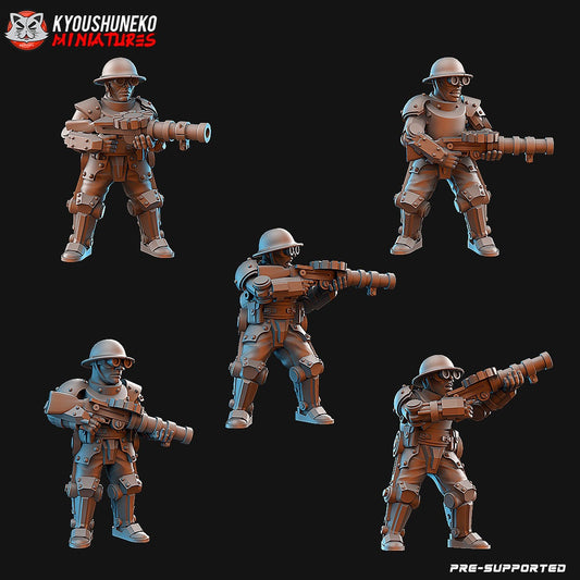 WW2 British Mechanized Infantry Unit | Resin 3D Printed Miniature | Kyoushuneko